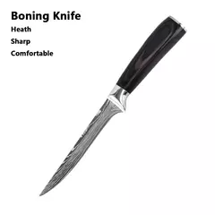 Profissional japonês chef faca facas de cozinha santoku corte simples pão carn - comprar online