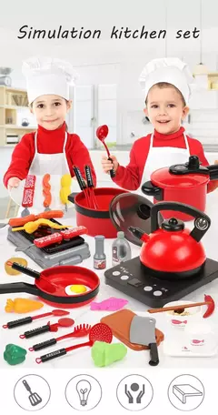Conjunto de brinquedos de cozinha infantil - comprar online