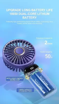 Mini ventilador portátil recarregável