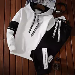 Imagem do Hoodies masculino manga longa impressão casual com carta moletom
