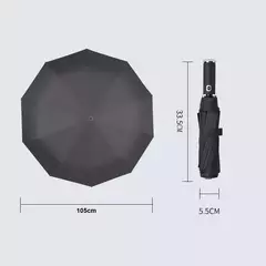 Guarda-sol dobrável de 10 ossos com bolsa automática - Estrela Alfa