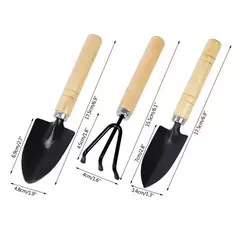 3 unidades/conjunto mini conjunto de ferramentas de jardim para plantas de jardim - Estrela Alfa