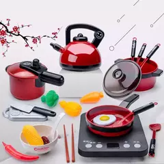 Conjunto de brinquedos de cozinha infantil