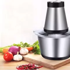 Moedor de carne elétrico 2l de aço elétrico 304multifuncional com quatro lâminas - comprar online