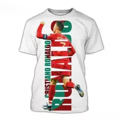 Camiseta 3d do ROBOZÃO CR7