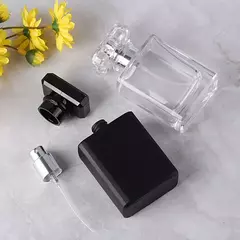 1/2pcs + 4 acessórios frasco de spray de perfume de vidro de 50ml