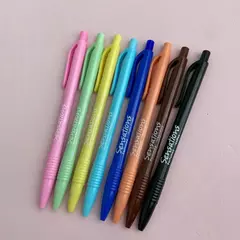 Kit 8 Caneta Esferográfica 0.7mm Retrátil Clic Sensations Cheirinho Perfumada na internet