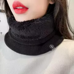 Moda feminina cachecol de malha sólida cashmere como inverno snood cachecóis - loja online