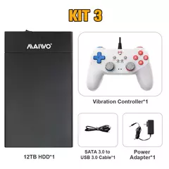 Imagem do Ext 12T Gaming HDD Playnite System Game Console Plug and Play with 390+AAA Games for PS2/PS3/PS4/WiiU/N64/DC/PS5 for Windows PC