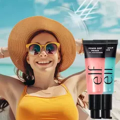 Maquiagem power grip primer base gel, composição base hidratante