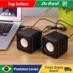 Alto-falante do computador 6wUSB alto-falante mini 2.0 alto-falante para laptop - loja online