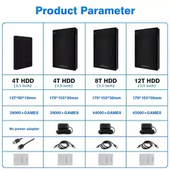 Launchbox Game Hard Drive Is Suitable For Windows Built-in 45000+ Games Suitable For 3D Games Game HDD with Big Box - comprar online