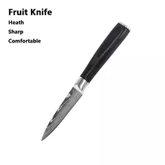Profissional japonês chef faca facas de cozinha santoku corte simples pão carn - Estrela Alfa