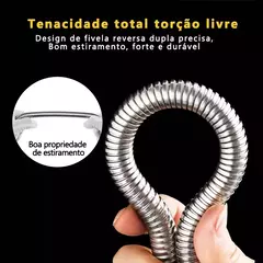 Conjunto de chuveiro de vaso sanitário versátil, proteção de aço inoxidáve - Estrela Alfa