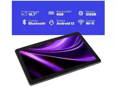 Tablet Multilaser NB359 com Case 6GB RAM 128GB 10,1&quot; Android Wi-Fi na internet