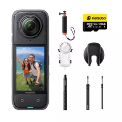 Insta360 X4 action camera,8K 360°, 4K wide-angle video, 135 minutes battery life, AI editing, suitable for sports, travel - comprar online