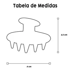 Escova Massageadora Capilar Limpeza De Couro Cabeludo de Silicone - comprar online
