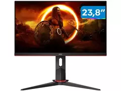 Monitor Gamer AOC 24&quot; Full HD HDMI 165Hz 1ms 24G2S/BK com Ajuste de Altura