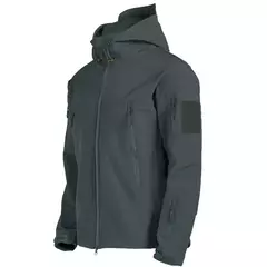 TRAF-Jaqueta tática masculina com capuz, pele de tubarão, casca macia, à prov - Estrela Alfa