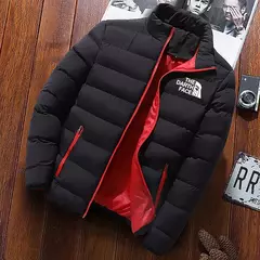 Jaqueta masculina do norte, cardigan com zíper, casual quente, outono e inverno