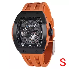 TSAR BOMBA Mens Automatic Watches Luxury Mechanical Wristwatch Sapphire Glass Clock Water Resistant Tonneau watch for Men - loja online