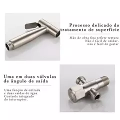 Conjunto de chuveiro de vaso sanitário versátil, proteção de aço inoxidáve - Estrela Alfa