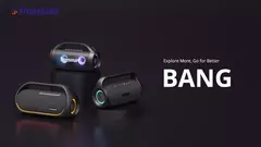 Tronsmart bang caixa de som bluetooth 60w exterior com bluetooth 5.3