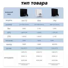 Sony PlayStation4 PS4 Slim Pro Host, Consola de jogos, Ultra High Speed, SSD 3D, - Estrela Alfa