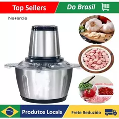 Moedor de carne elétrico 2l de aço elétrico 304multifuncional com quatro lâminas
