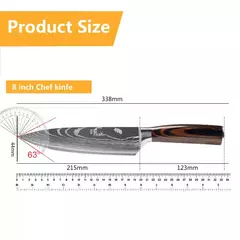 Profissional japonês chef faca facas de cozinha santoku corte simples pão carn