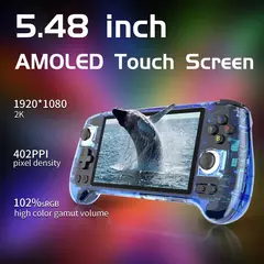ANBERNIC RG556 Portable PS2 Retro Handheld Game Console Unisoc T820 Android13 WIFI 5.48 Inch Screen 512G 256G PSP Video Players - loja online