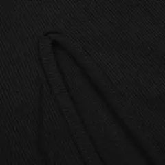 Cibbar básico malha vestido longo moda coreana gola quadrada sem mangas