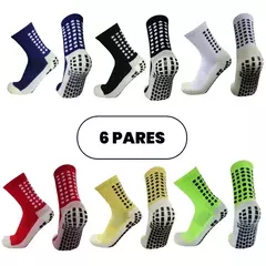 Frete grátis Kit 6 Meias de futebol Meias Esportivas De Algodão Antiderrapante - comprar online