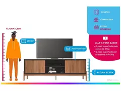 Rack para TV 72” 2 Portas Caemmun Tannen 1.8 - comprar online