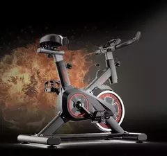Silencioso esportes internos estrutura de aço e metal bicicleta giratória