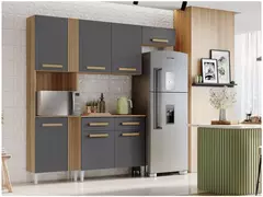 Cozinha Compacta Aramóveis Juma com Balcão 7 Portas 2 Gavetas na internet