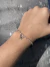 Pulseira Elo Coração Com Borboleta Fixa