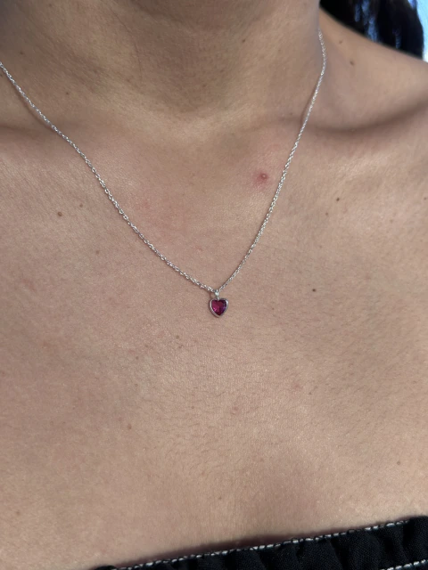 Colar Ponto de luz Pink