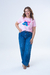 BLUSA ADULTA ROSA BEBÊ STITCH