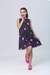 Vestido Lara Preto Florzinhas