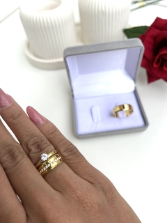 Alianças Banhadas a Ouro 18k na internet