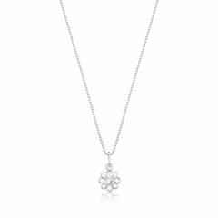 Colar Flor com pedra no meio - comprar online