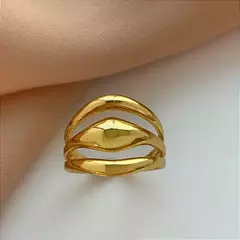 Anel Aço dourado na internet