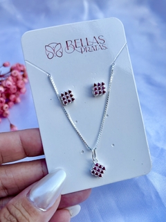 Conjunto Losango 9 Pedras na internet