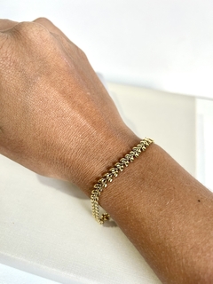 Pulseira escama de aço - Bellas Pratas