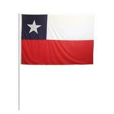 BANDERA CHILENA 60x90 CM CON PALITO