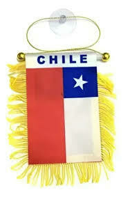 BANDERA CHILENA DECO CON CHUPÓN