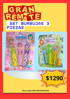 SET BURBUJAS 3 PIEZAS