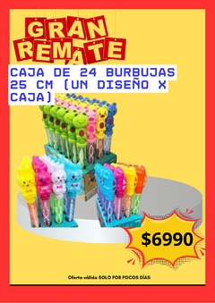 CAJA DE 24 BURBUJAS 25 CM