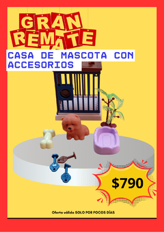CASA MASCOTA CON ACCESORIOS VARIEDAD